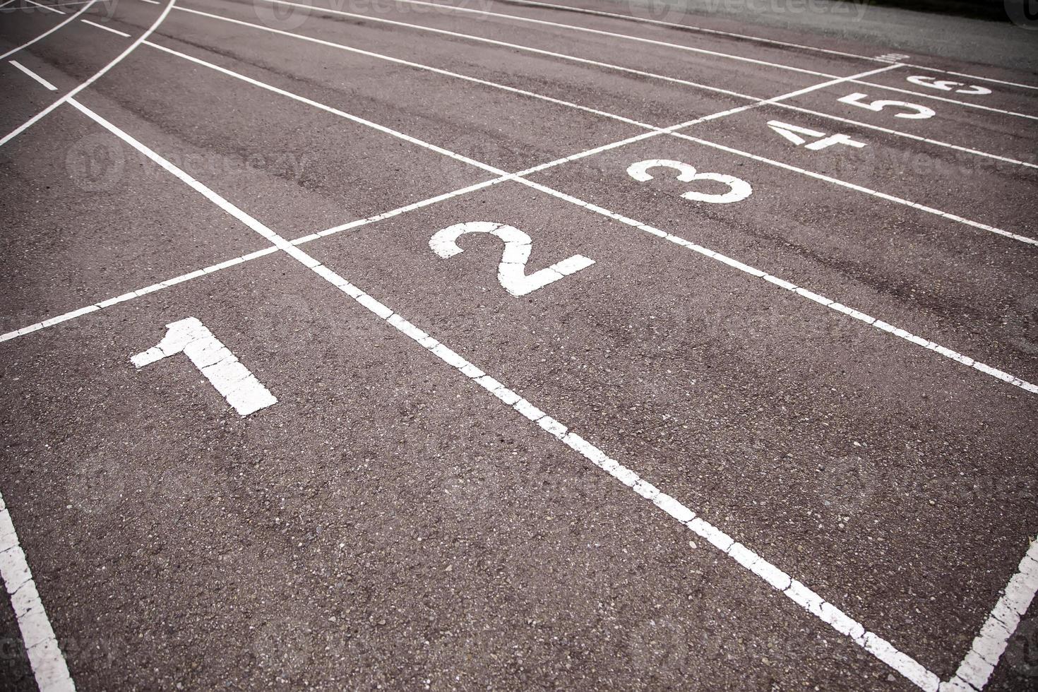 símbolo da pista de atletismo foto