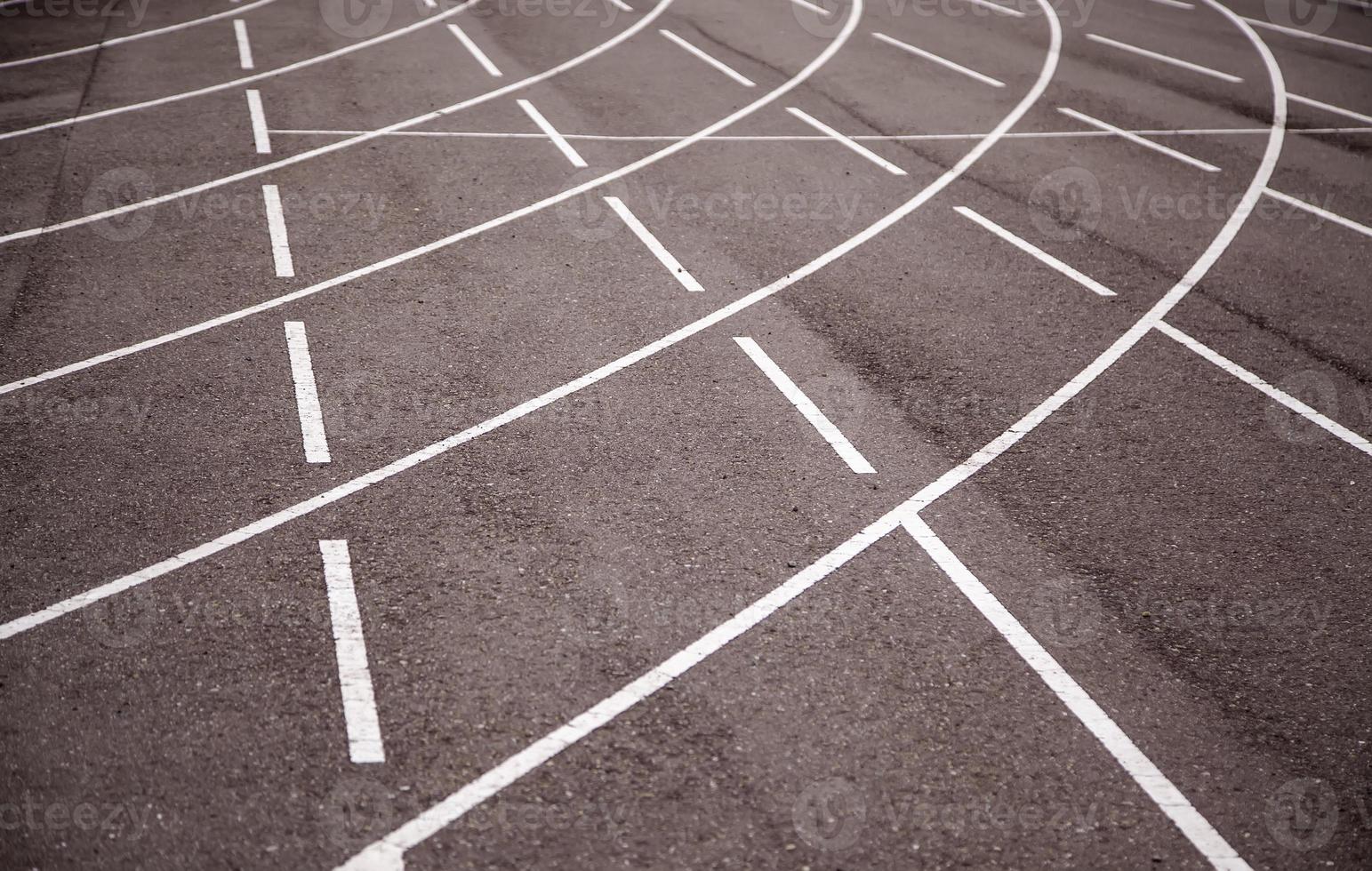 símbolo da pista de atletismo foto