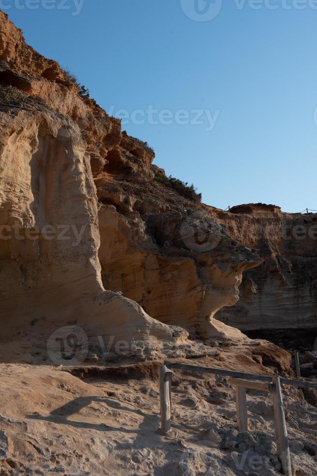 bela cala d en baster na ilha de formentera nas ilhas baleares na espanha foto