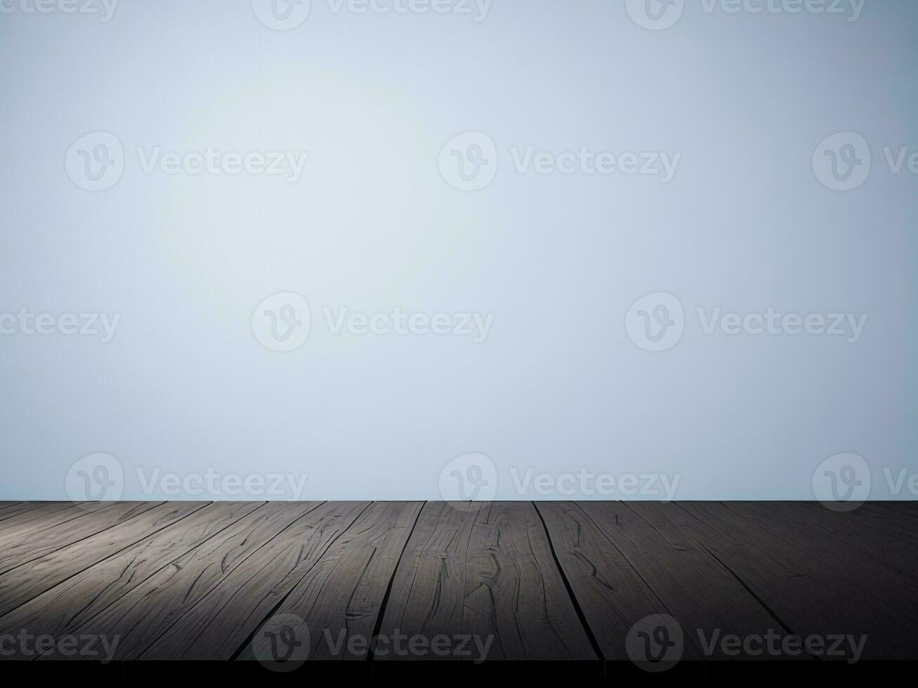 de madeira mesa e borrão tropical branco fundo, produtos exibição montagem. Alto qualidade foto 8k fhd ai gerado