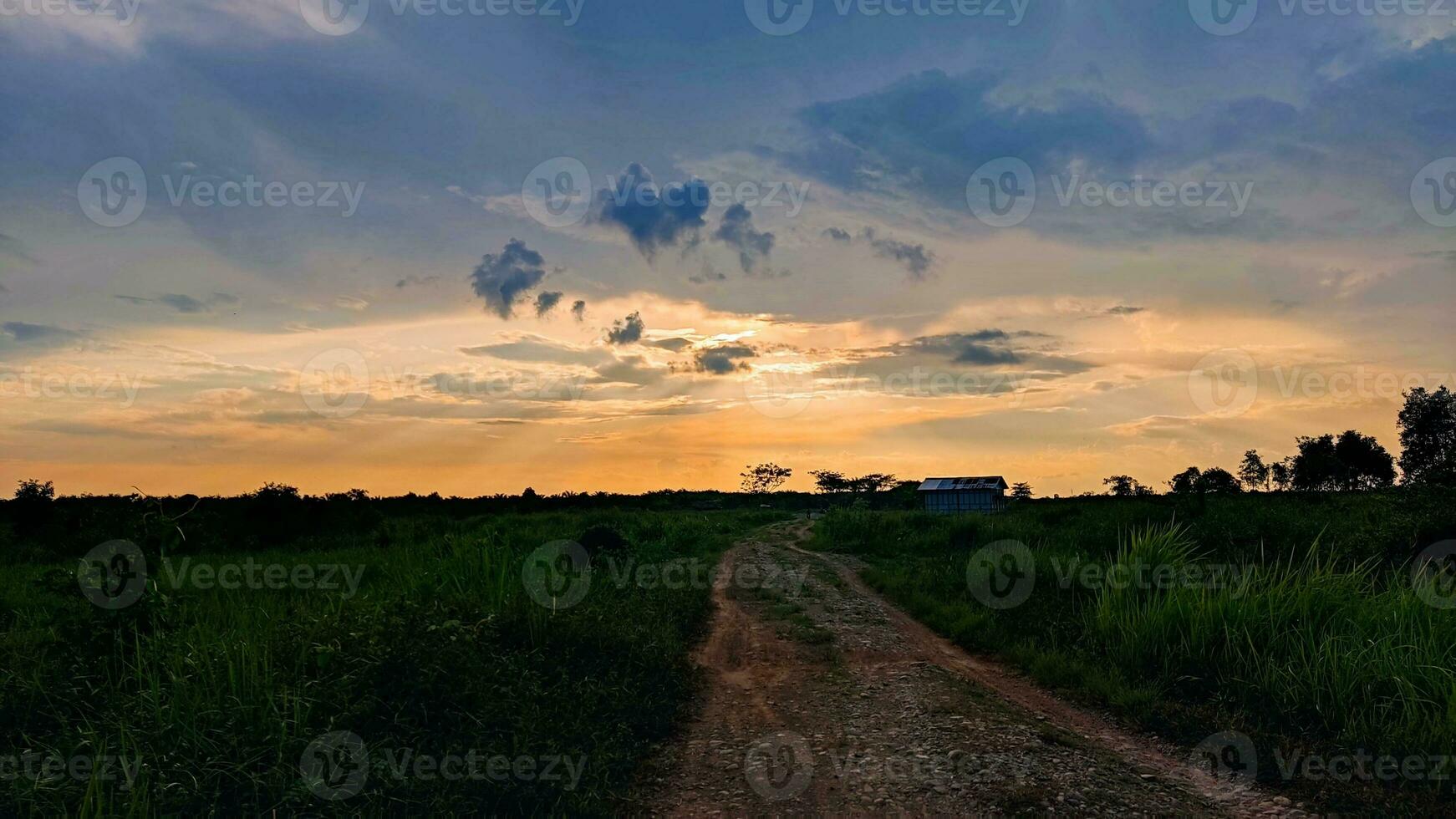 foto lindo crepúsculo céu