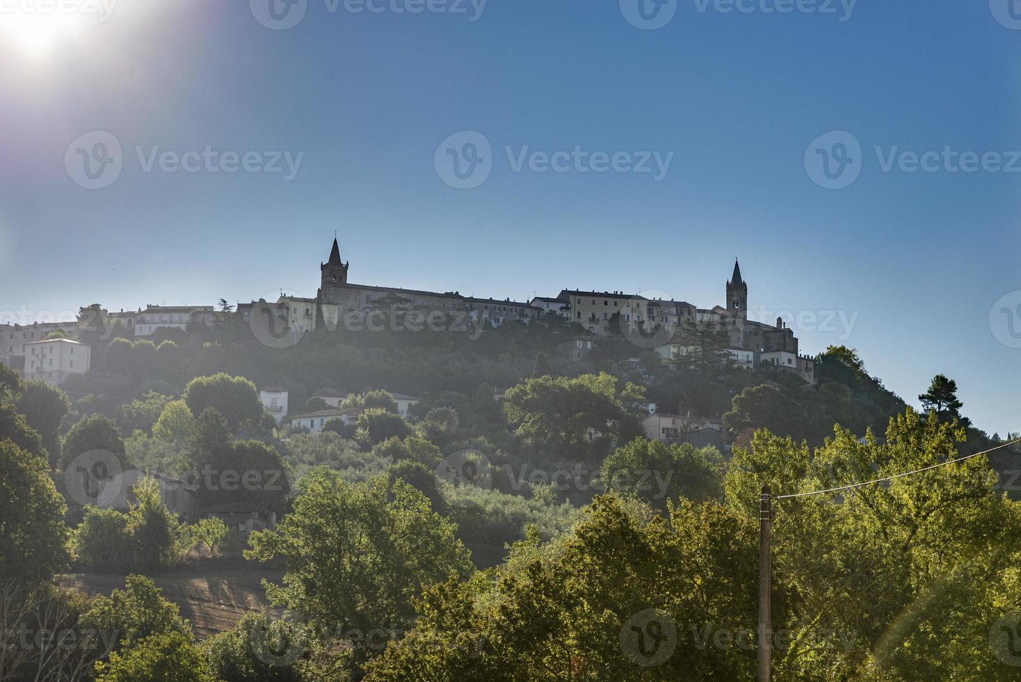 paisagem da cidade de collescipoli foto