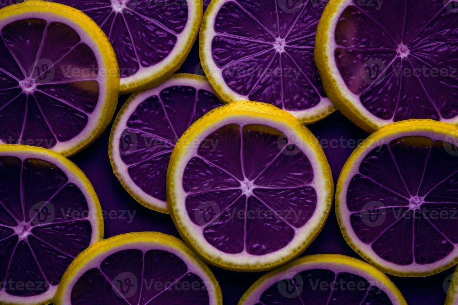 roxa limão fatia cor. gerar ai foto