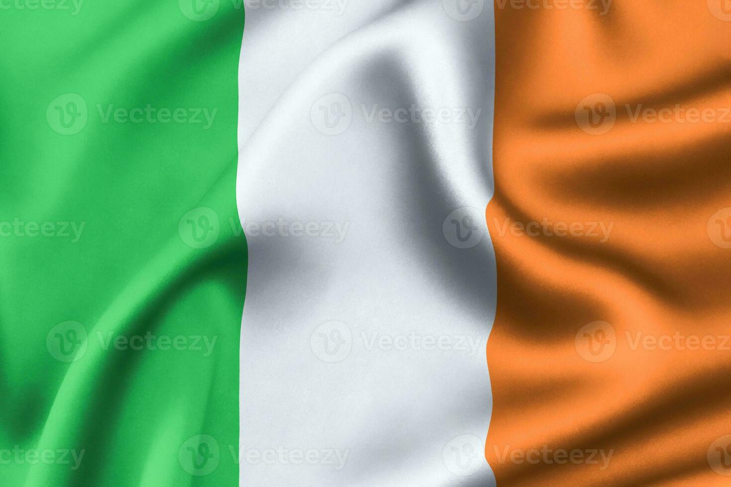 irlandês bandeira, irlandês fundo. 3d render foto