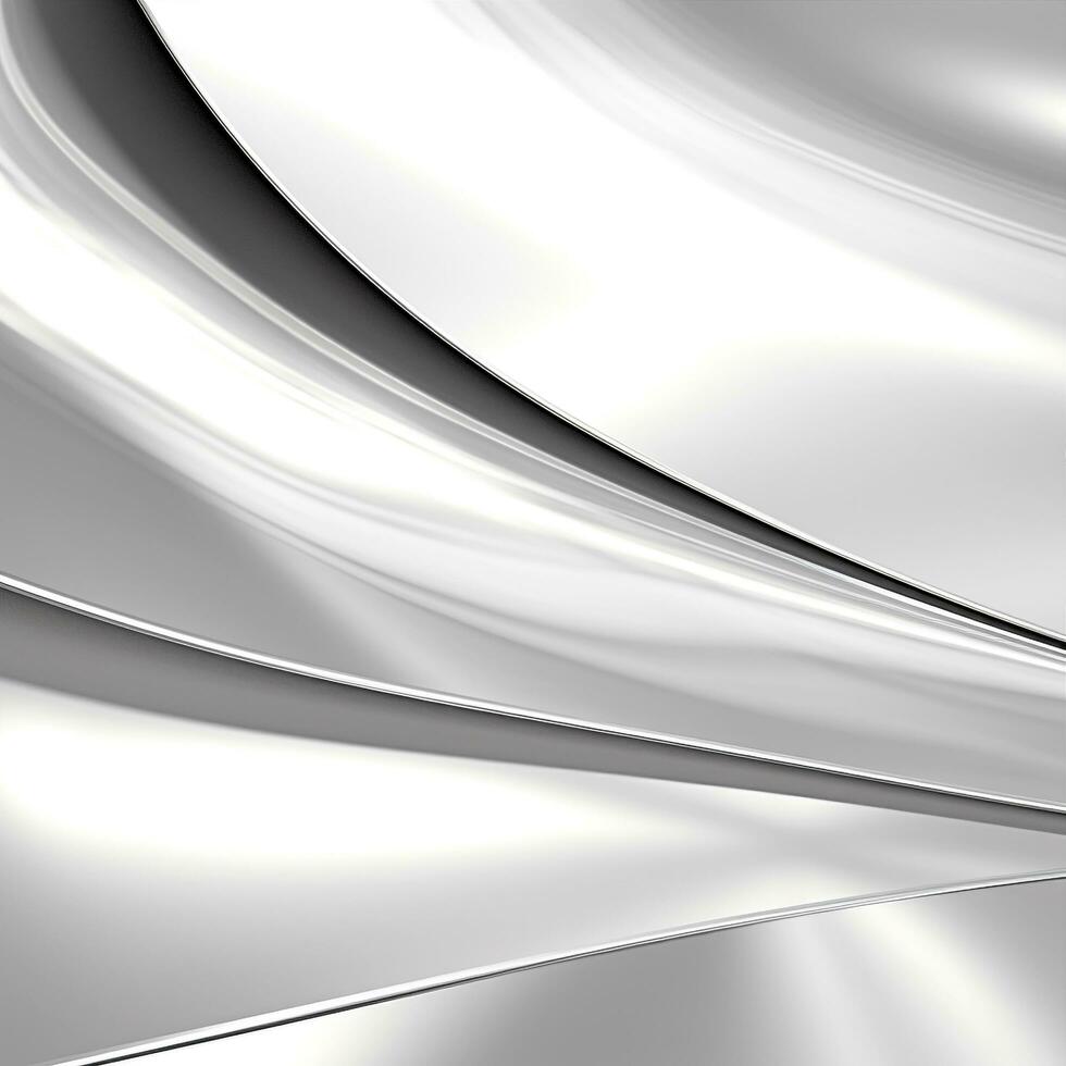 abstrato metálico cinzento fundo prata lustroso metálico fundo inoxidável aço fundo prata fundo prata aço bancada cromada superfície fundo níquel superfície ai gerado foto