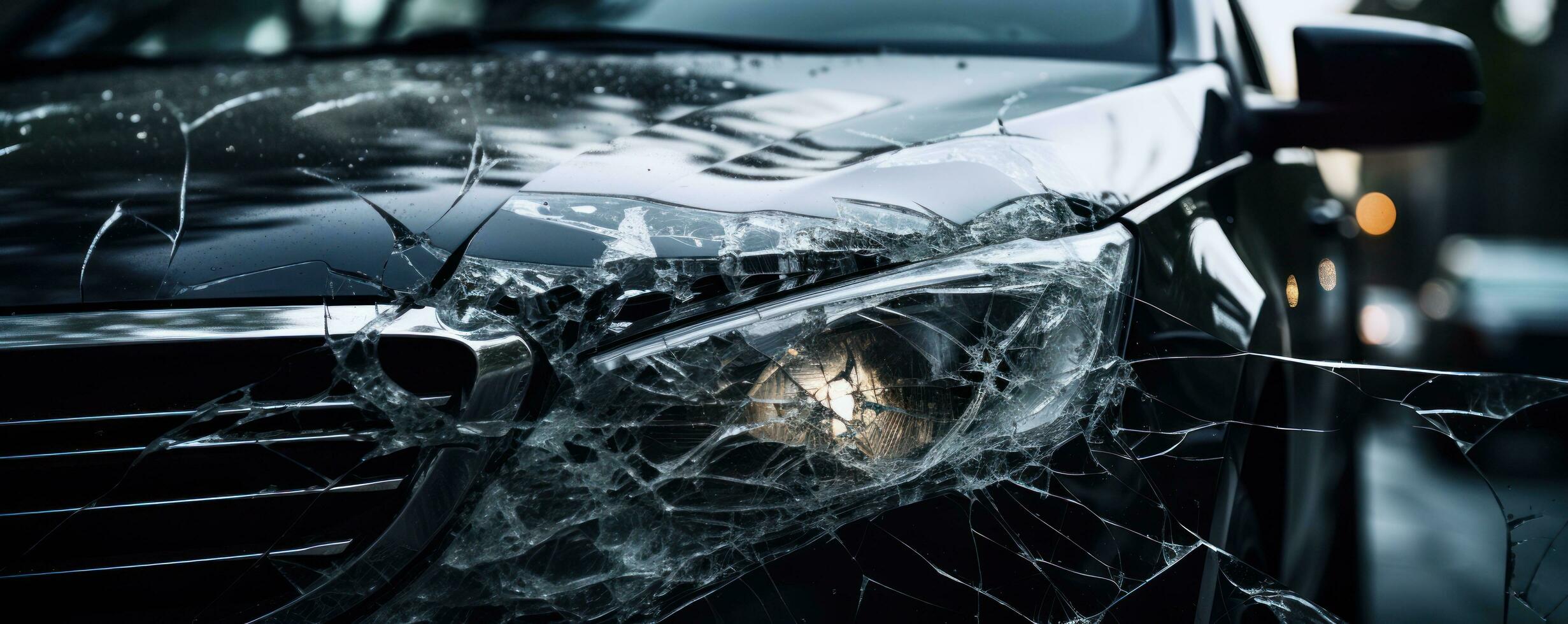 uma carro ser estragado dentro a estrada foto