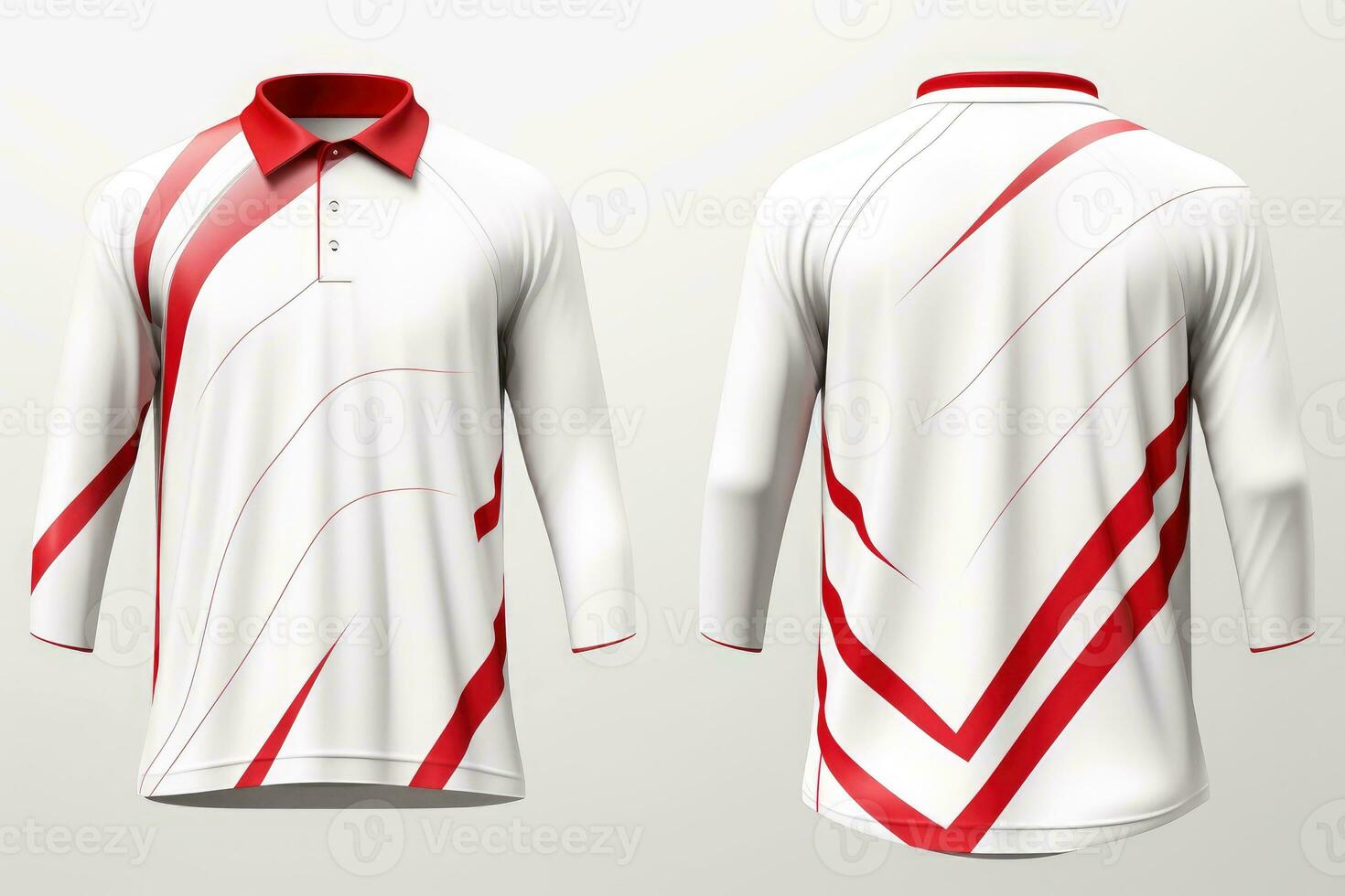 Esportes futebol equipe uniformes Muitas cores camisa isolado em branco fundo, generativo ai ilustração foto