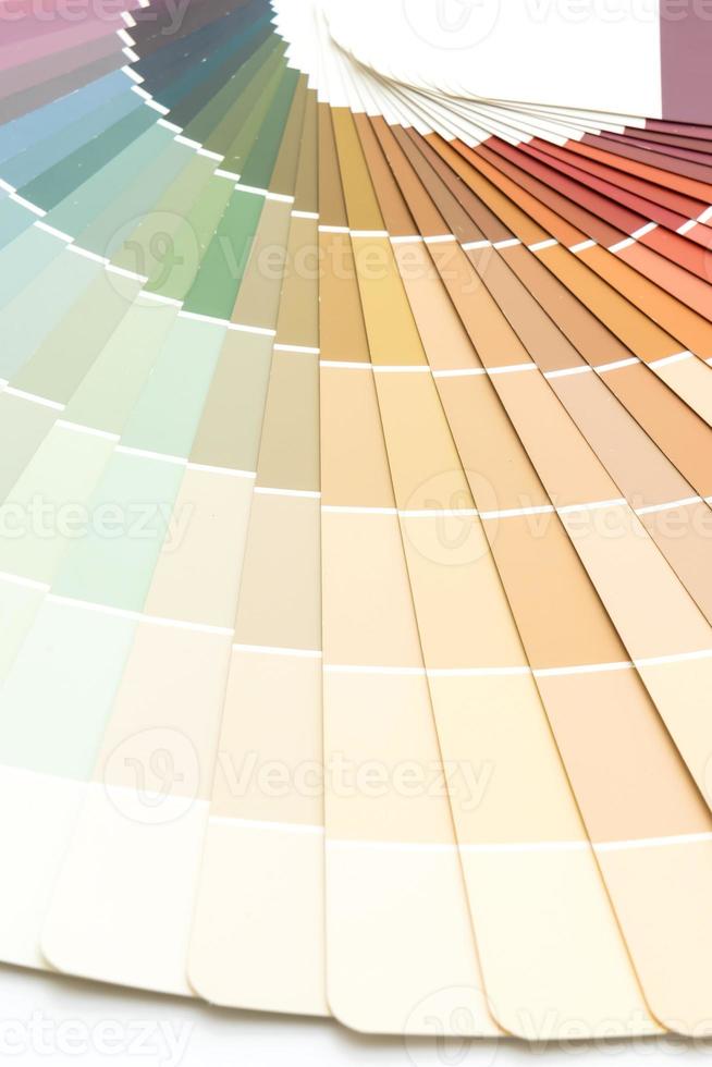 catálogo de cores de amostra pantone ou livro de amostras de cores foto