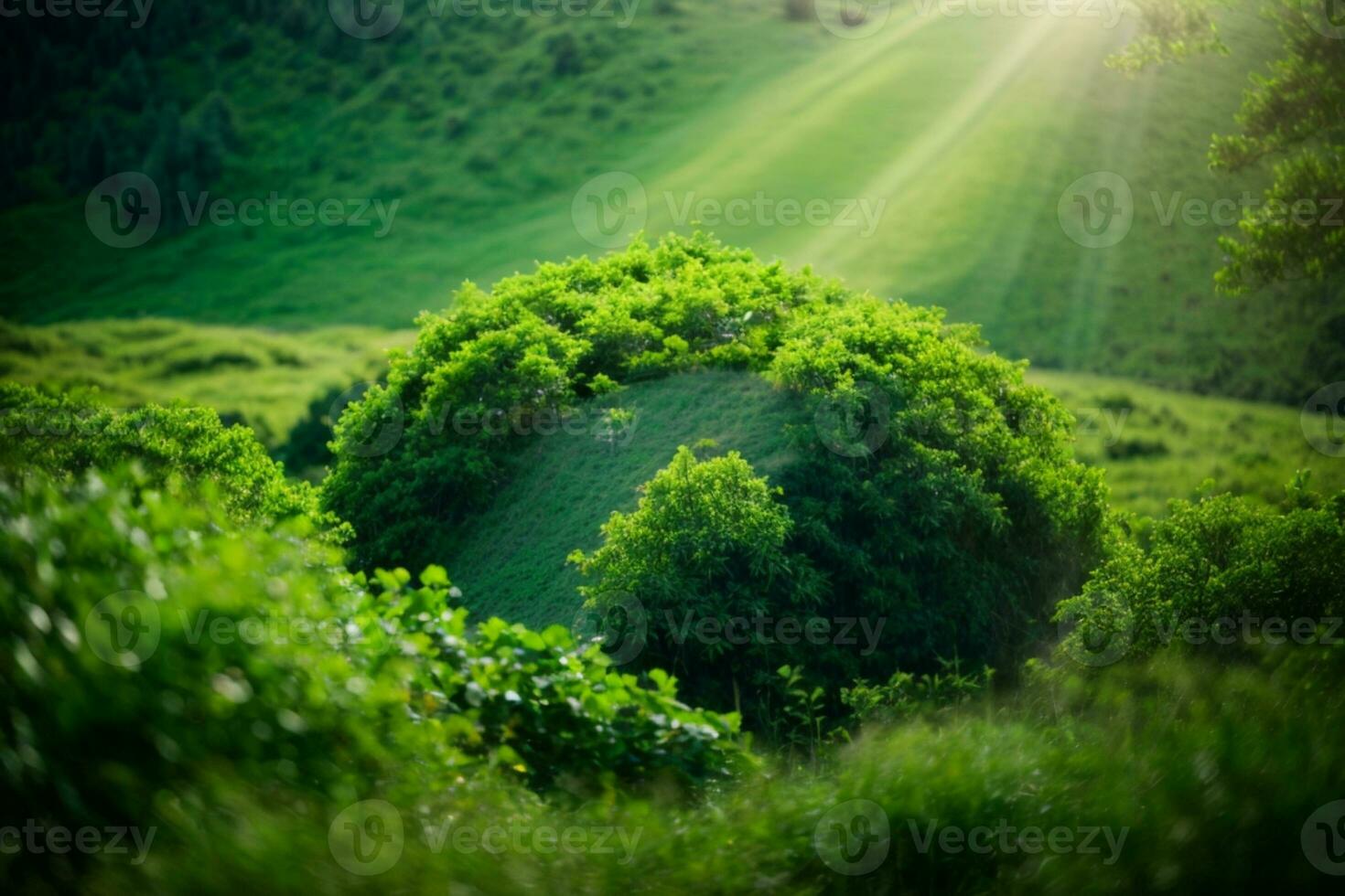 verde planeta - terra. ai gerado foto