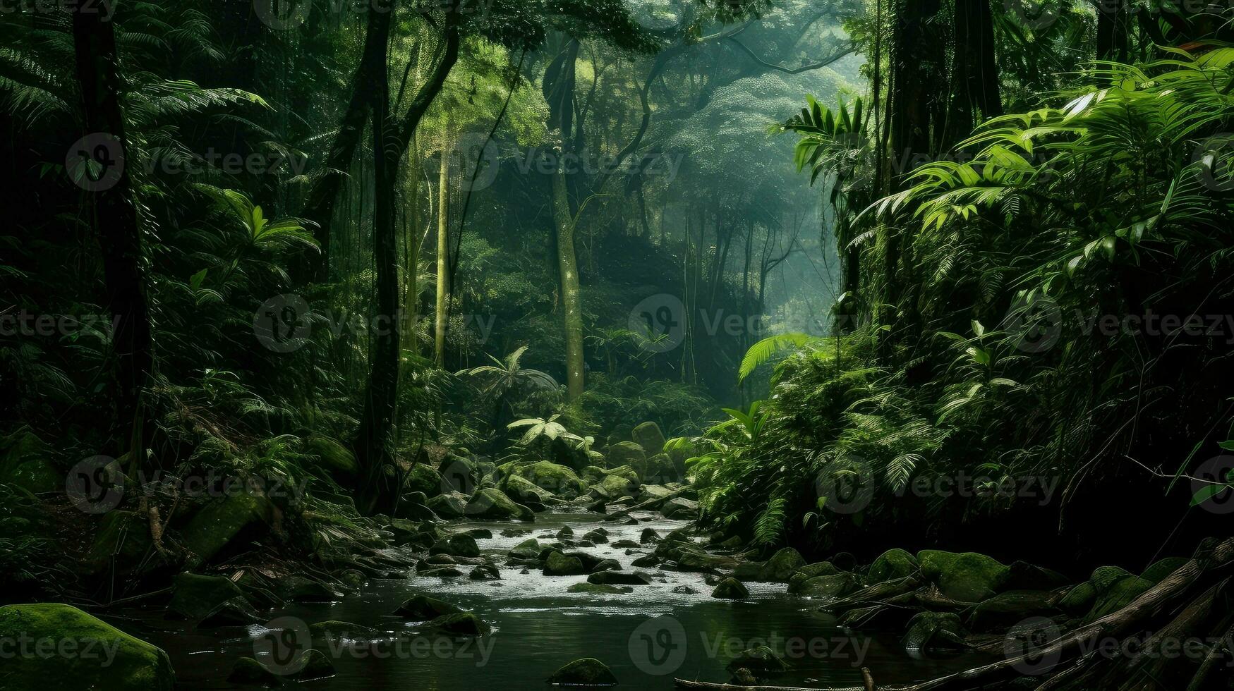 cor malaio floresta tropical rico ai gerado foto