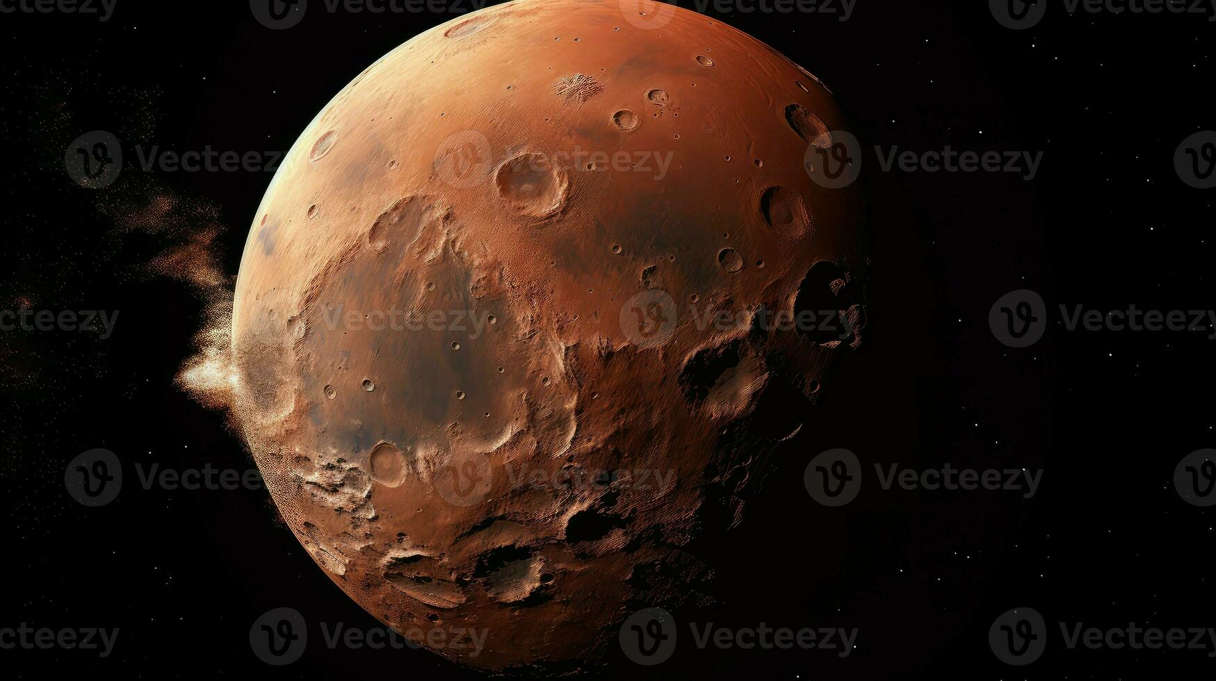 planeta Marte fobos 1 ai gerado foto