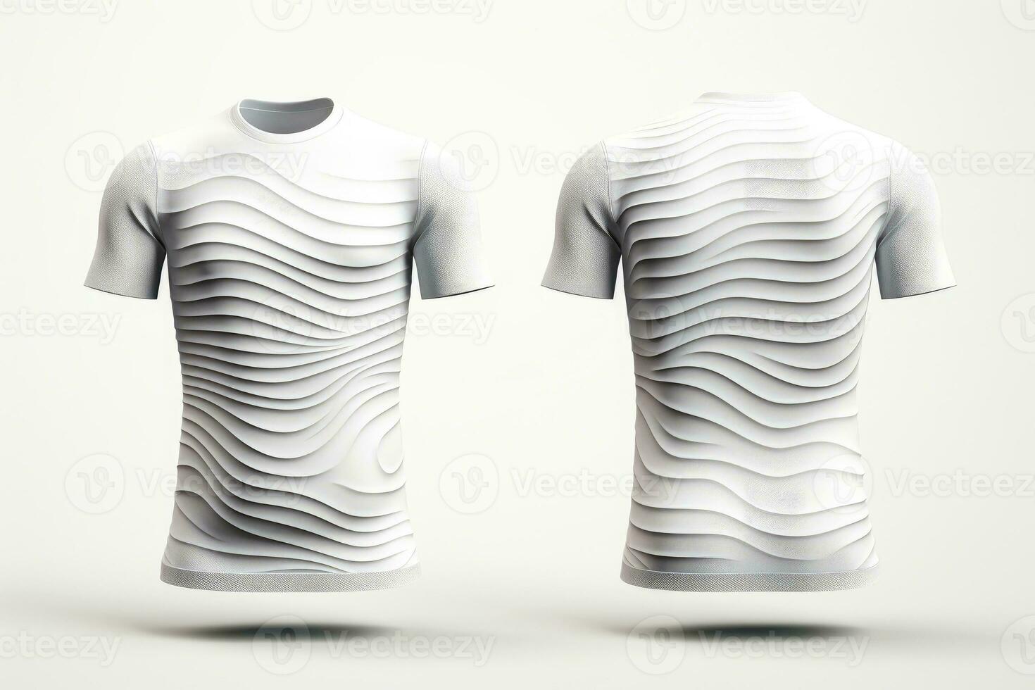 brincar Esportes futebol equipe uniformes branco camisa, generativo ai ilustração foto