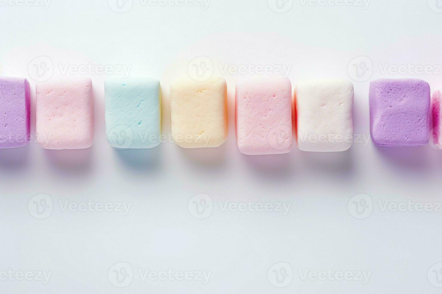 açucarado colorida marshmallow. gerar ai foto