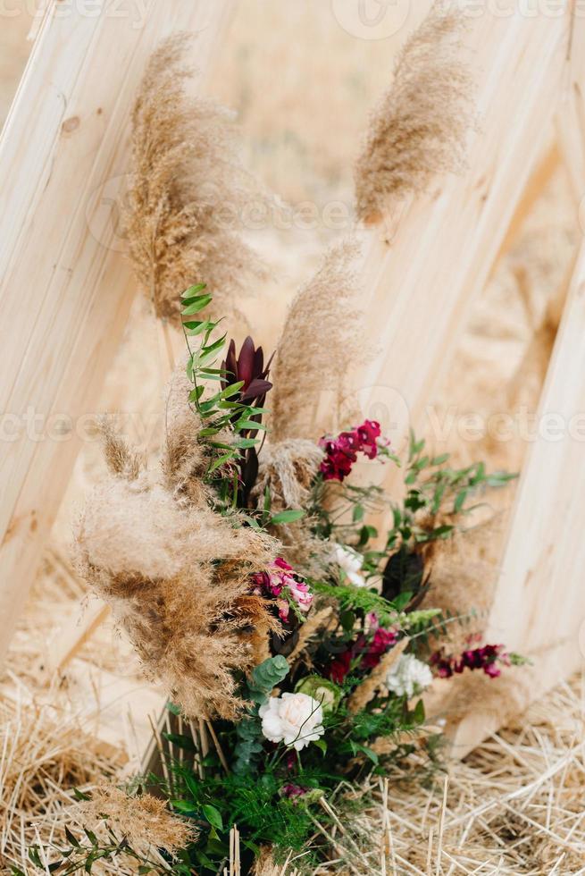 área de cerimônia de casamento foto