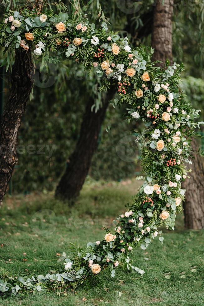 área de cerimônia de casamento foto