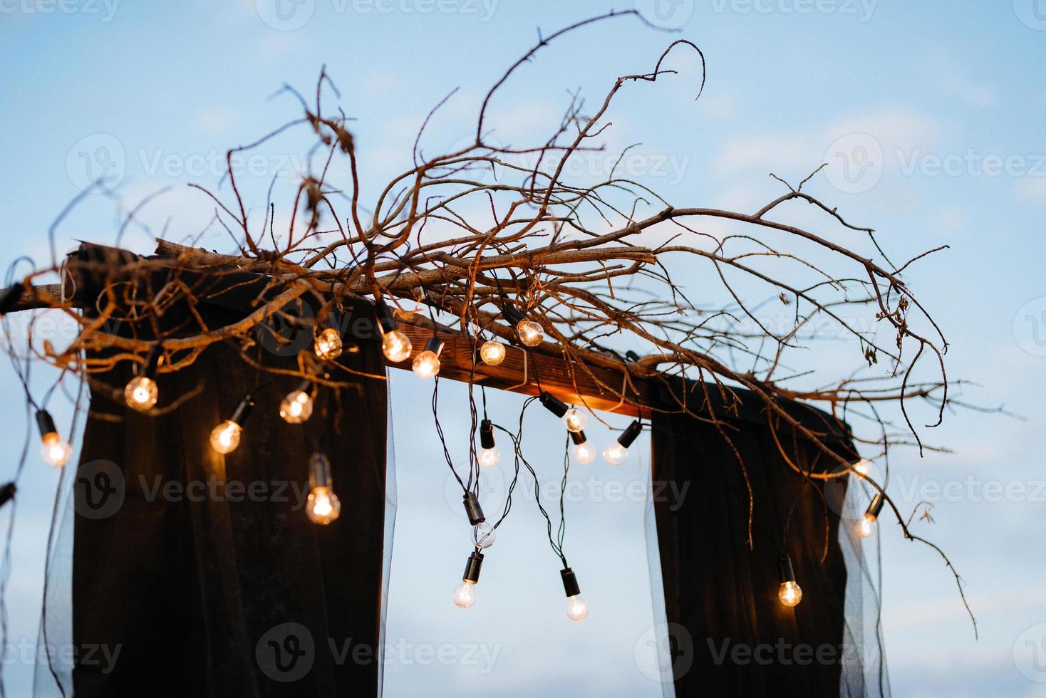 área de cerimônia de casamento foto