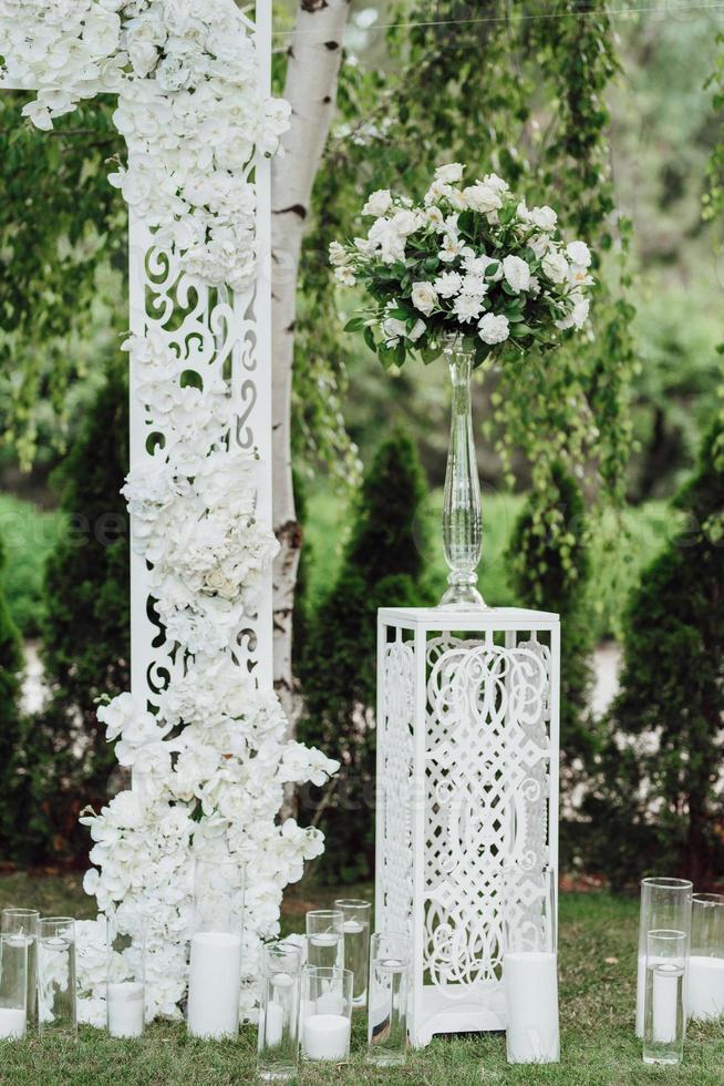 área de cerimônia de casamento foto