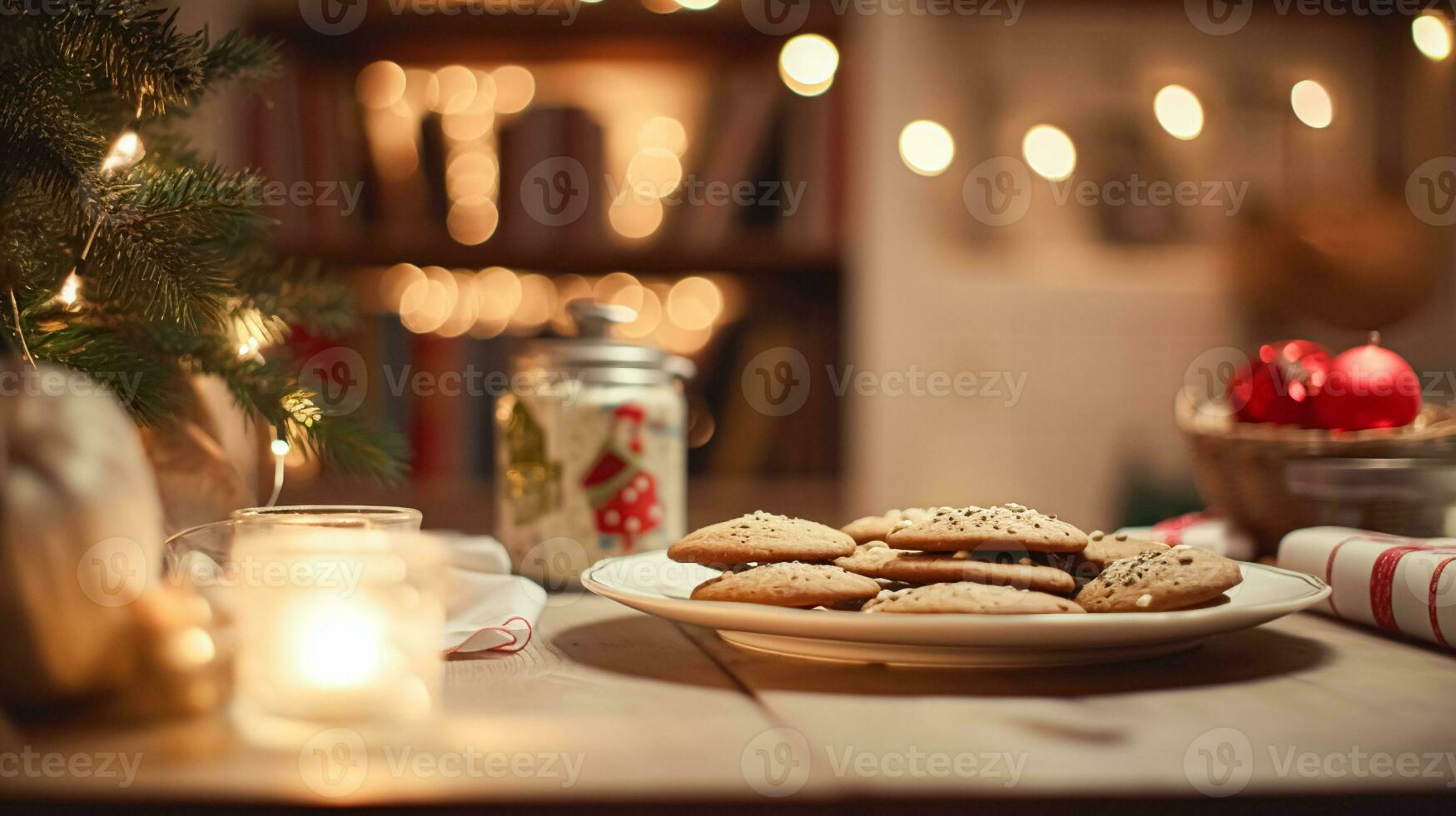 Natal cozimento, feriados receita e casa culinária, feriado assa, ingredientes e preparação dentro Inglês país chalé cozinha, caseiro Comida e livro de receitas foto