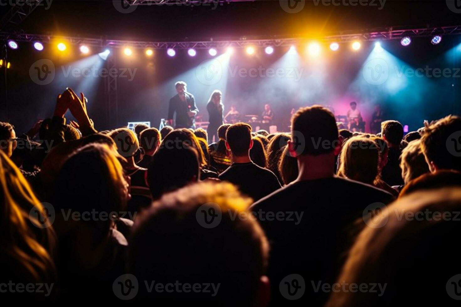 generativo ai. verão música festival a final celebração do música e comunidade. foto