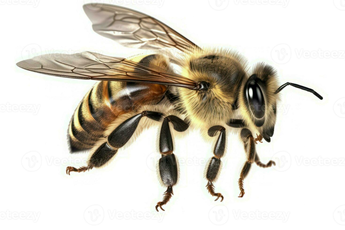 querida abelha voar. gerar ai foto