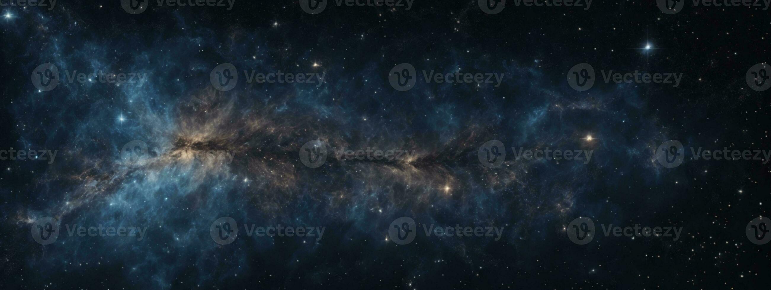estrelas e galáxia exterior espaço céu noite universo Preto estrelado fundo do brilhante campo estelar. ai gerado foto