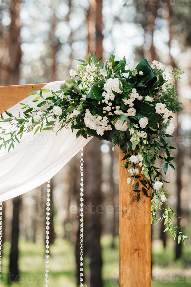 área de cerimônia de casamento foto