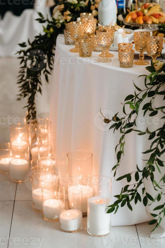 decoração de flores de casamento foto