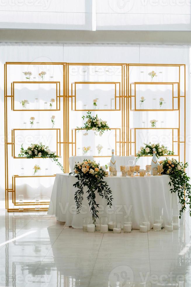 decoração de flores de casamento foto