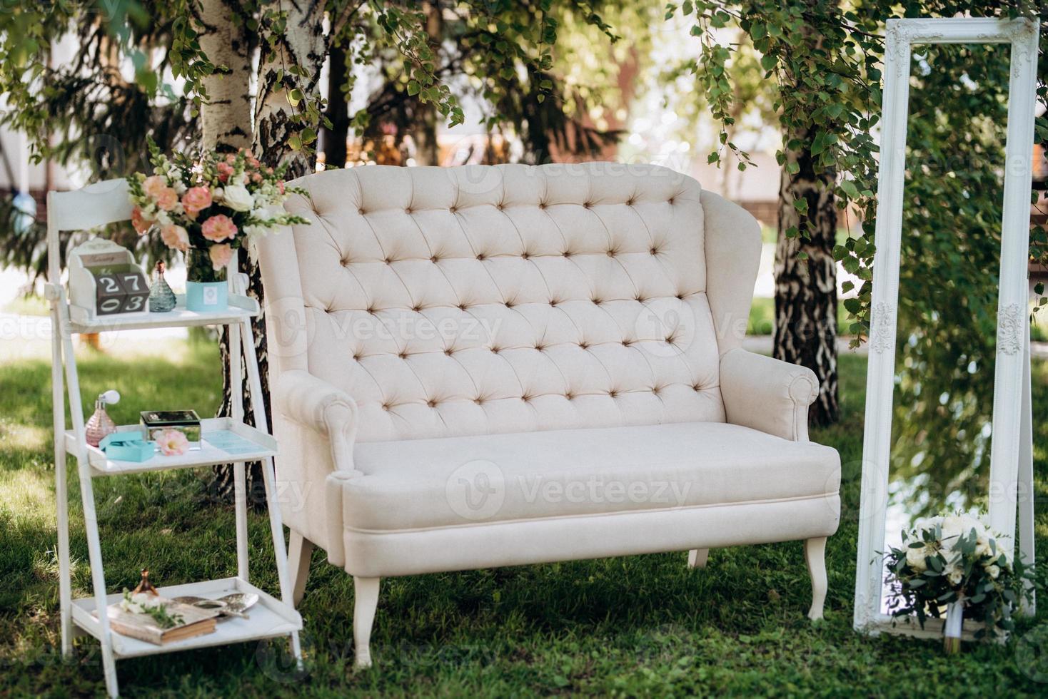 decoração de flores de casamento foto