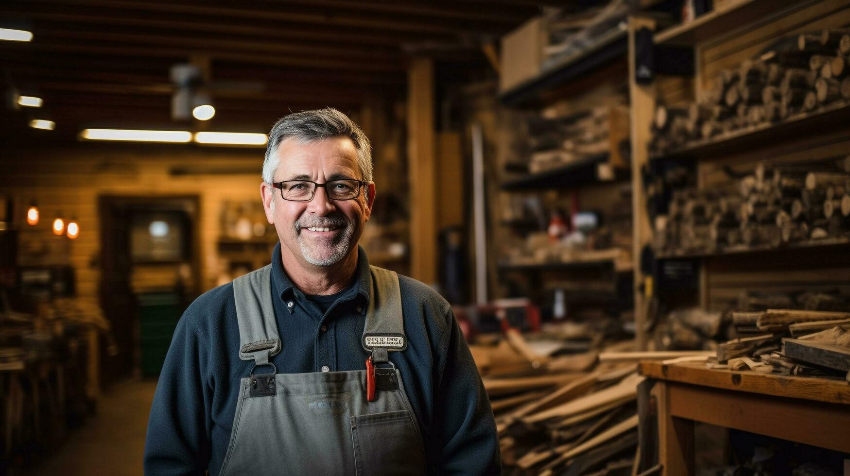 local comércio empreendedores retratos do pequeno o negócio os Proprietários, ai generativo foto