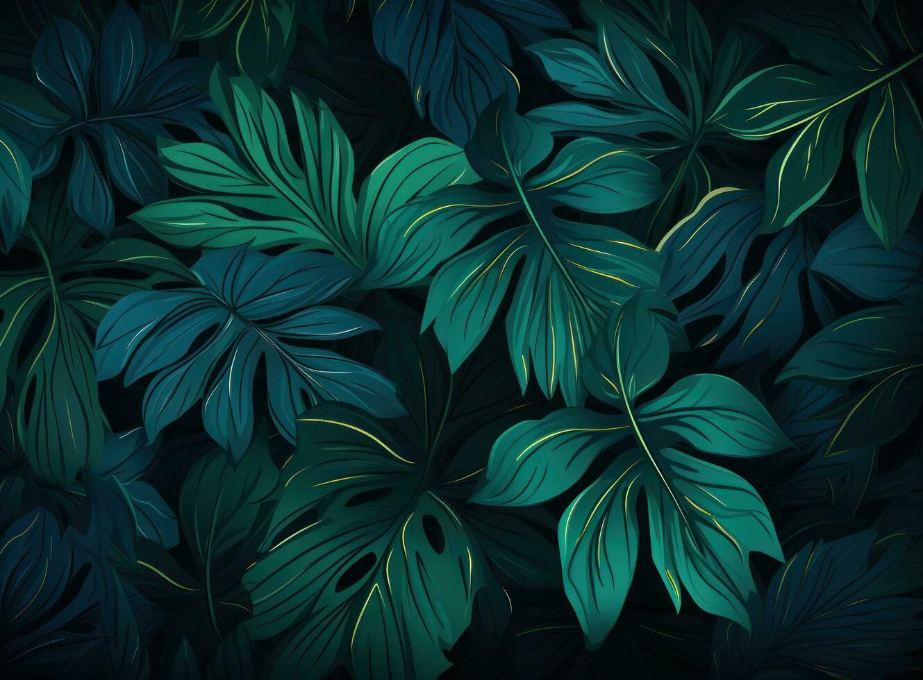 verde natural Palma folha fundo foto