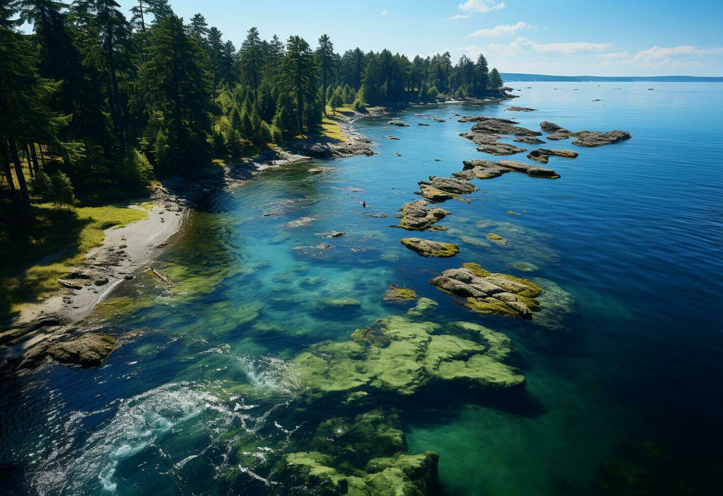 ai generativo natureza tiros ocupado a partir de zangão realista imagem ultra hd Alto Projeto muito detalhado foto