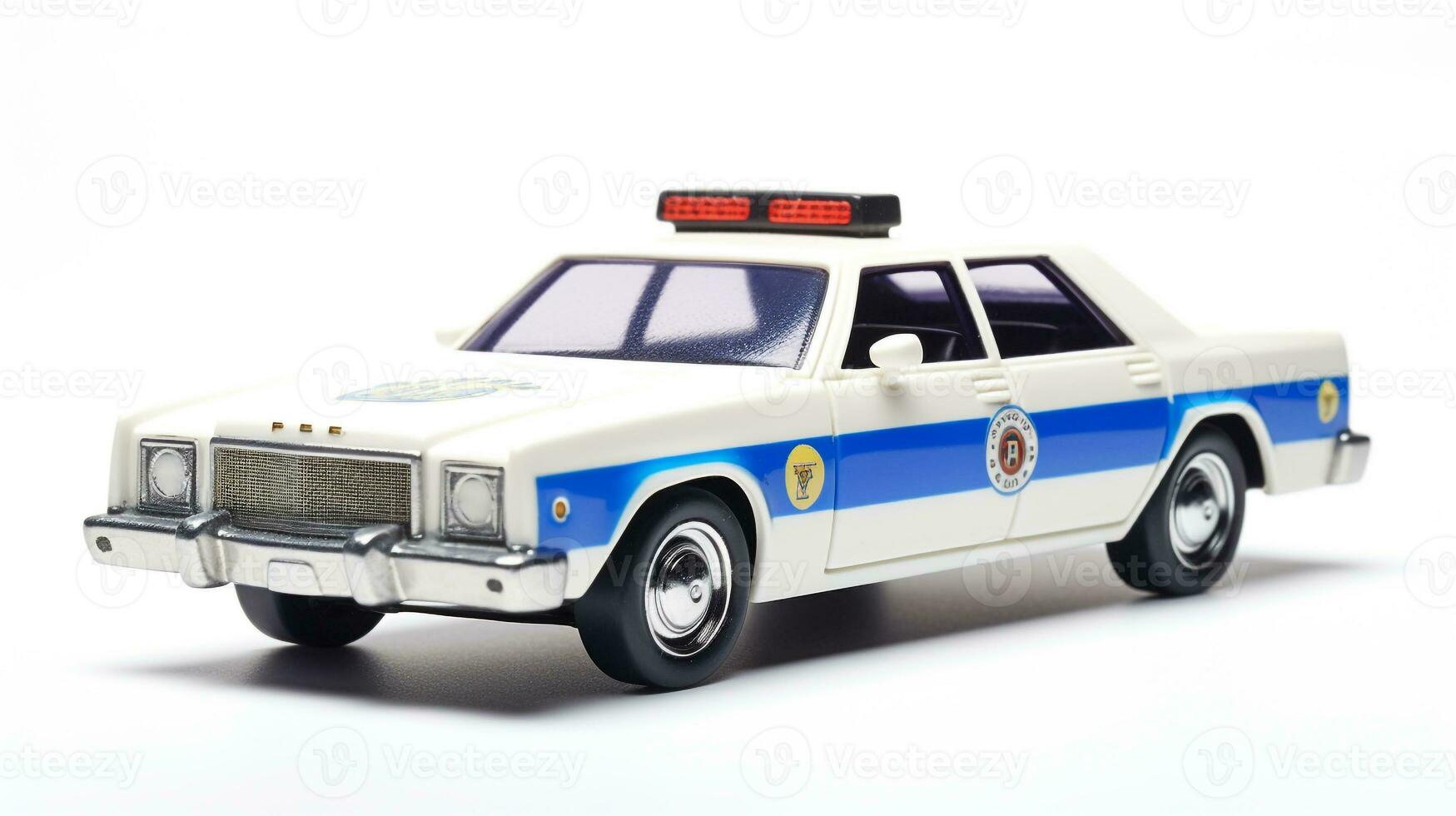 exibindo uma 3d miniatura polícia carro. generativo ai foto