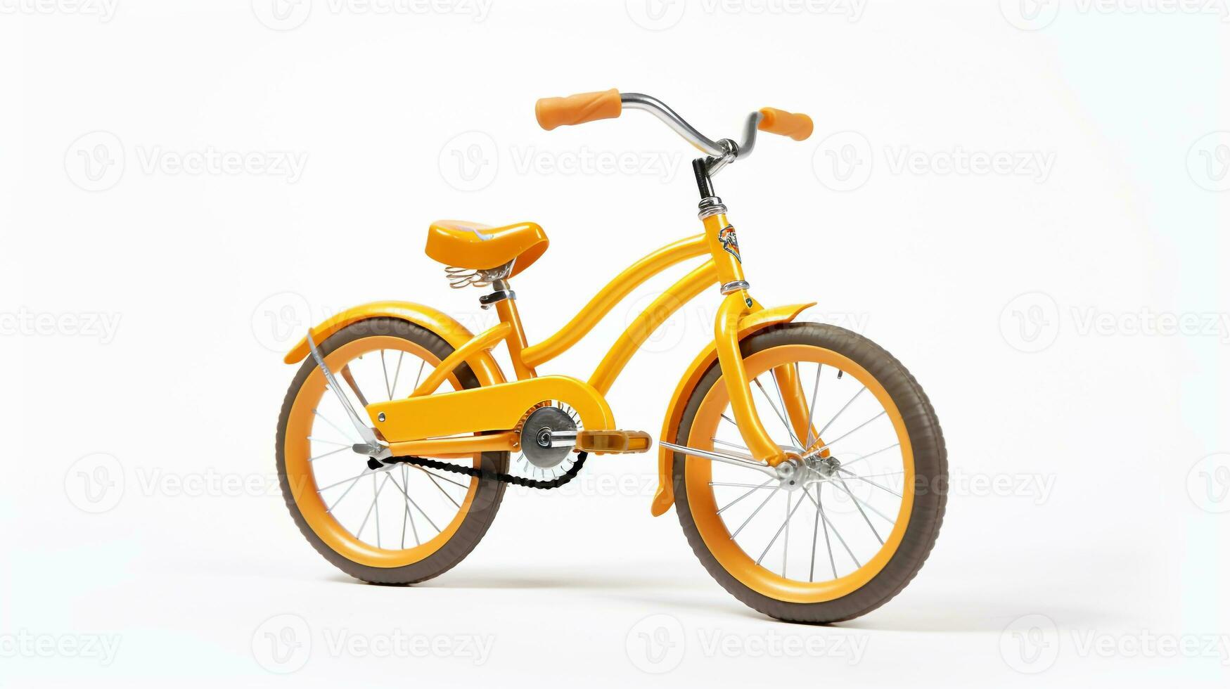 exibindo uma 3d miniatura cruzador bicicleta. generativo ai foto