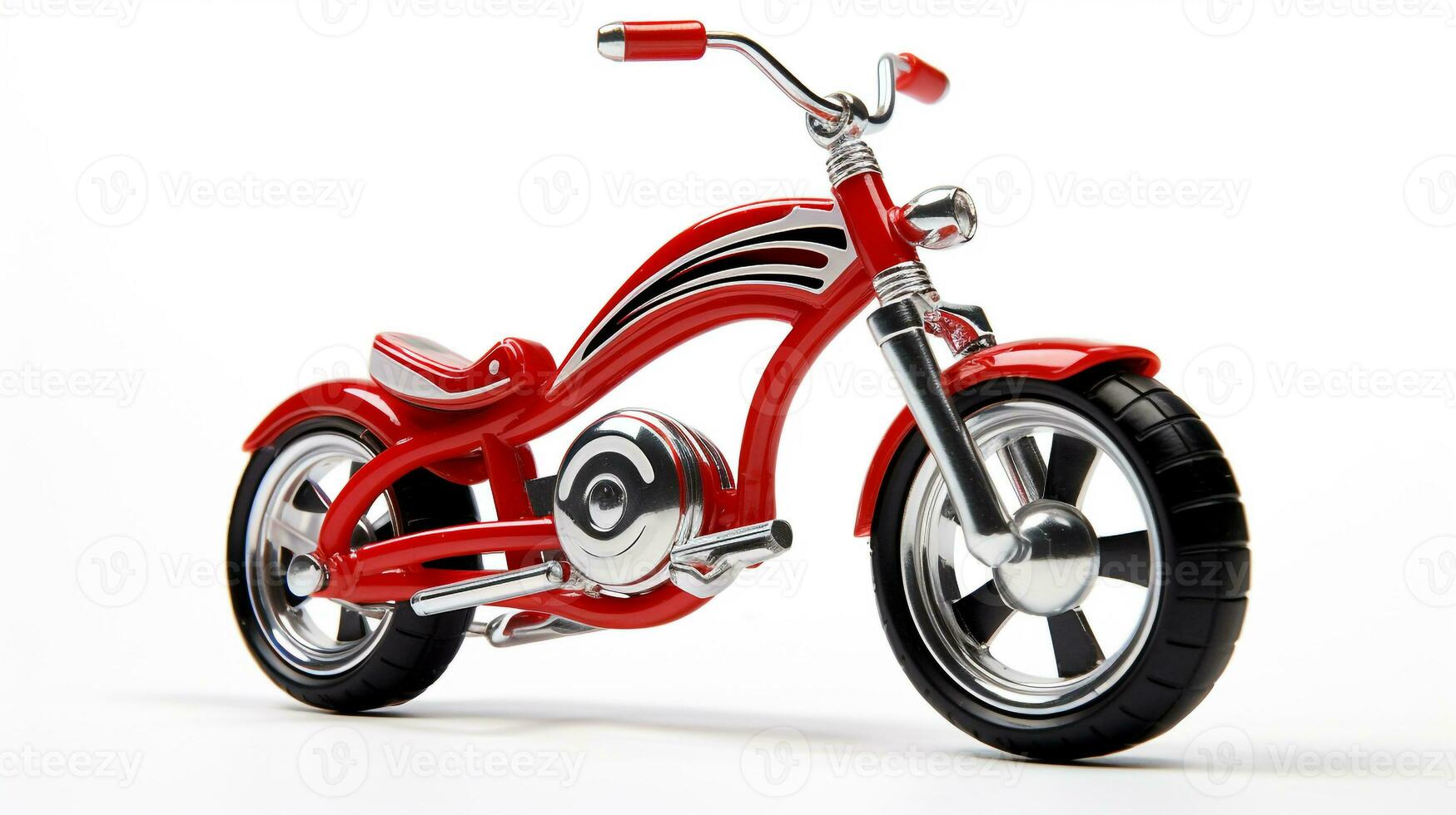 exibindo uma 3d miniatura cruzador bicicleta. generativo ai foto