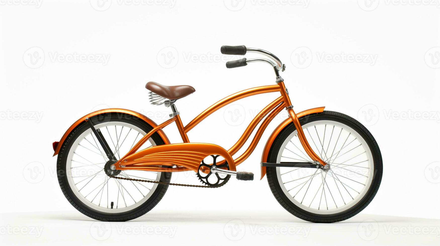 exibindo uma 3d miniatura cruzador bicicleta. generativo ai foto