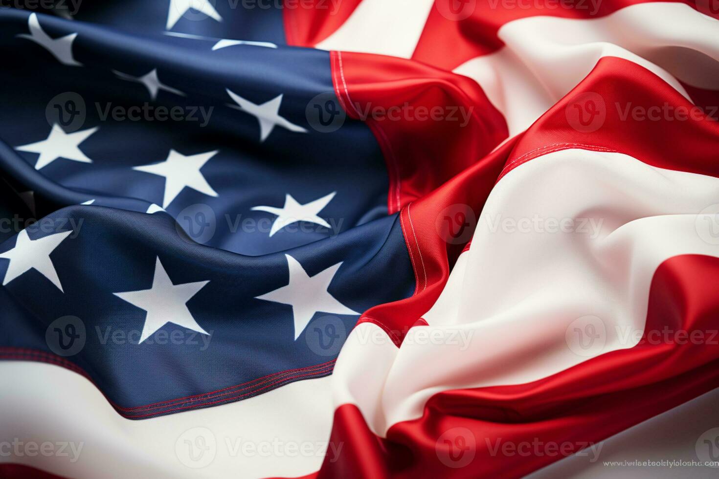 coração em forma tributo EUA bandeira criativamente incorpora a espírito do independência dia ai gerado foto