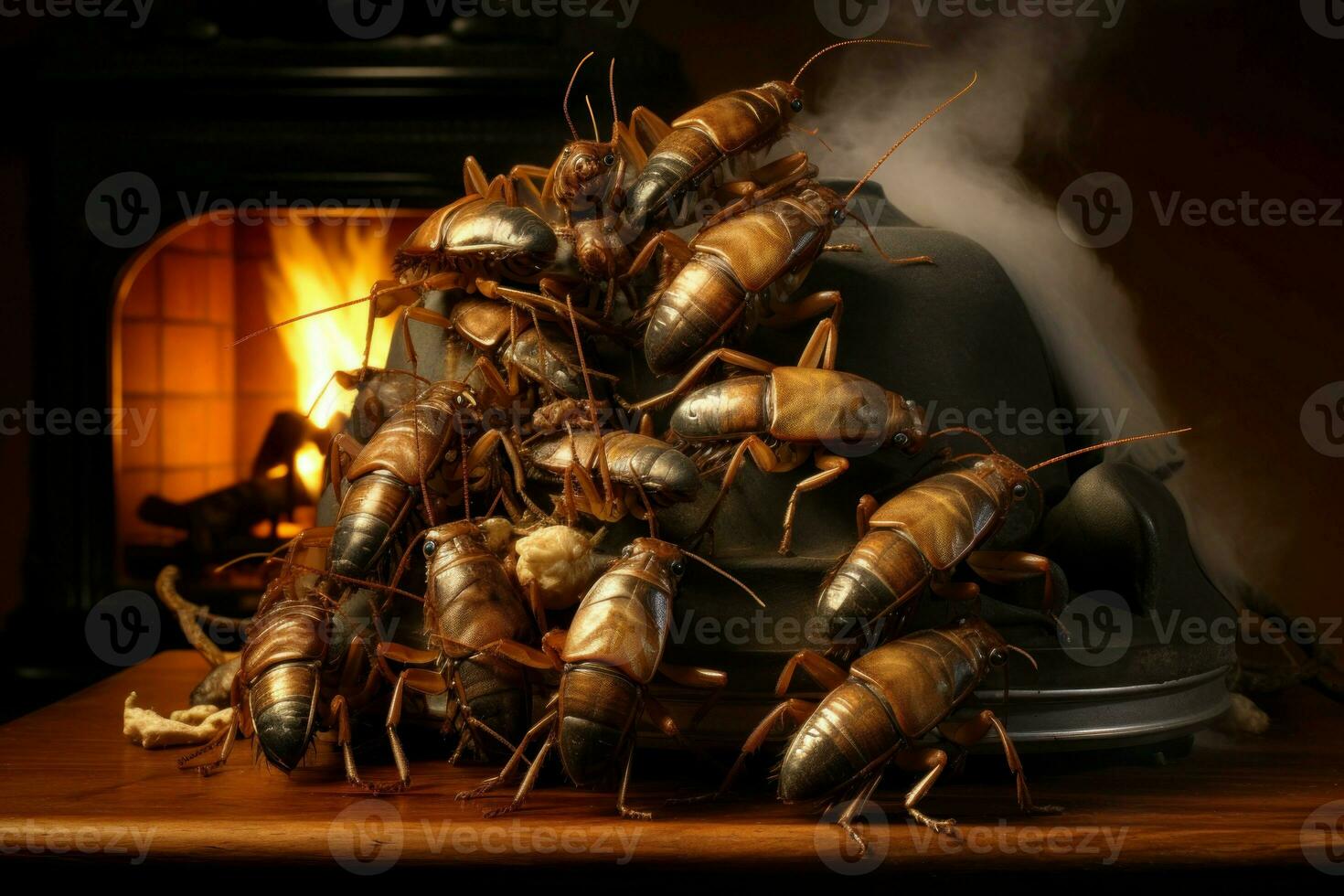 resiliente casa baratas. gerar ai foto