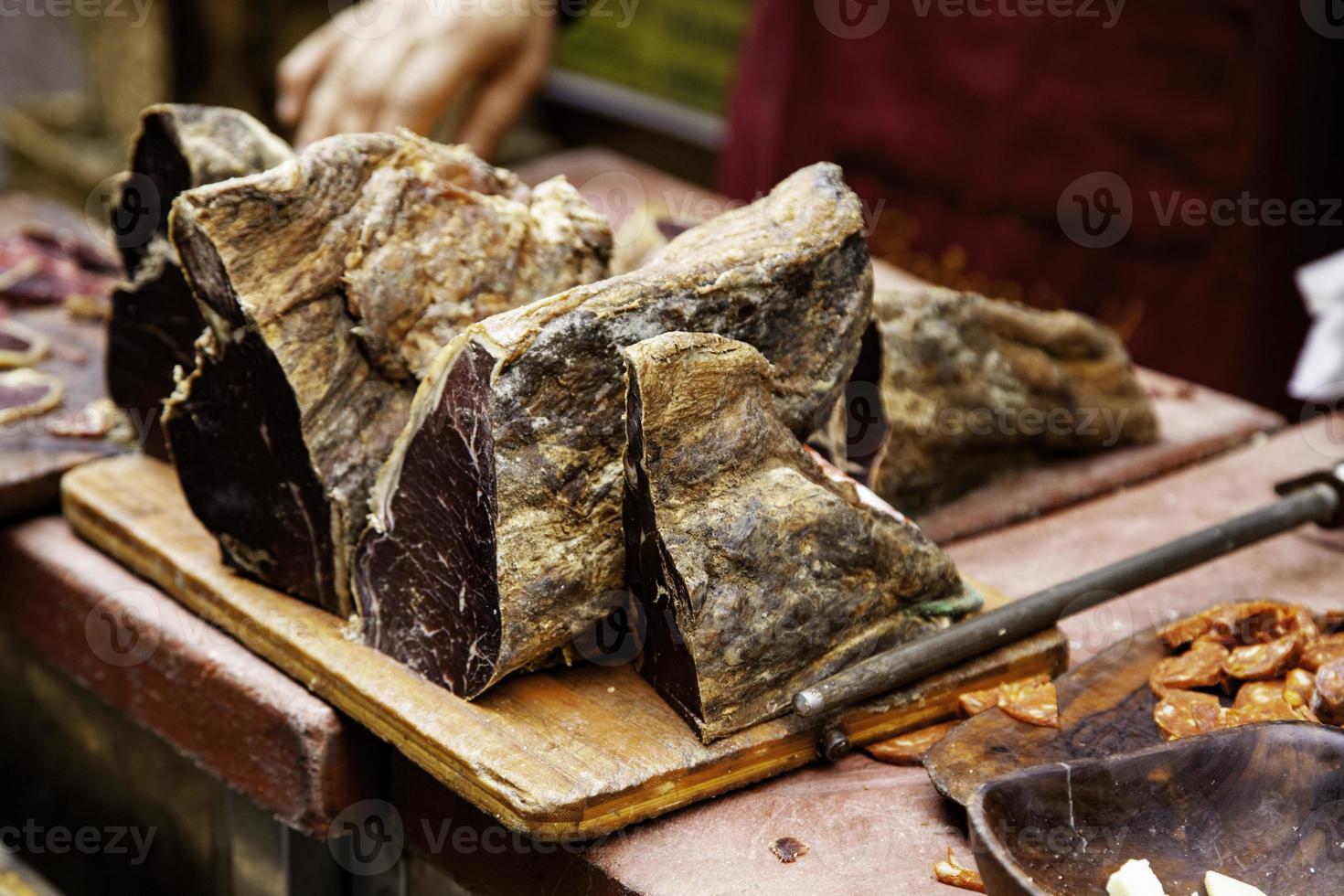 salsicha de carne seca foto