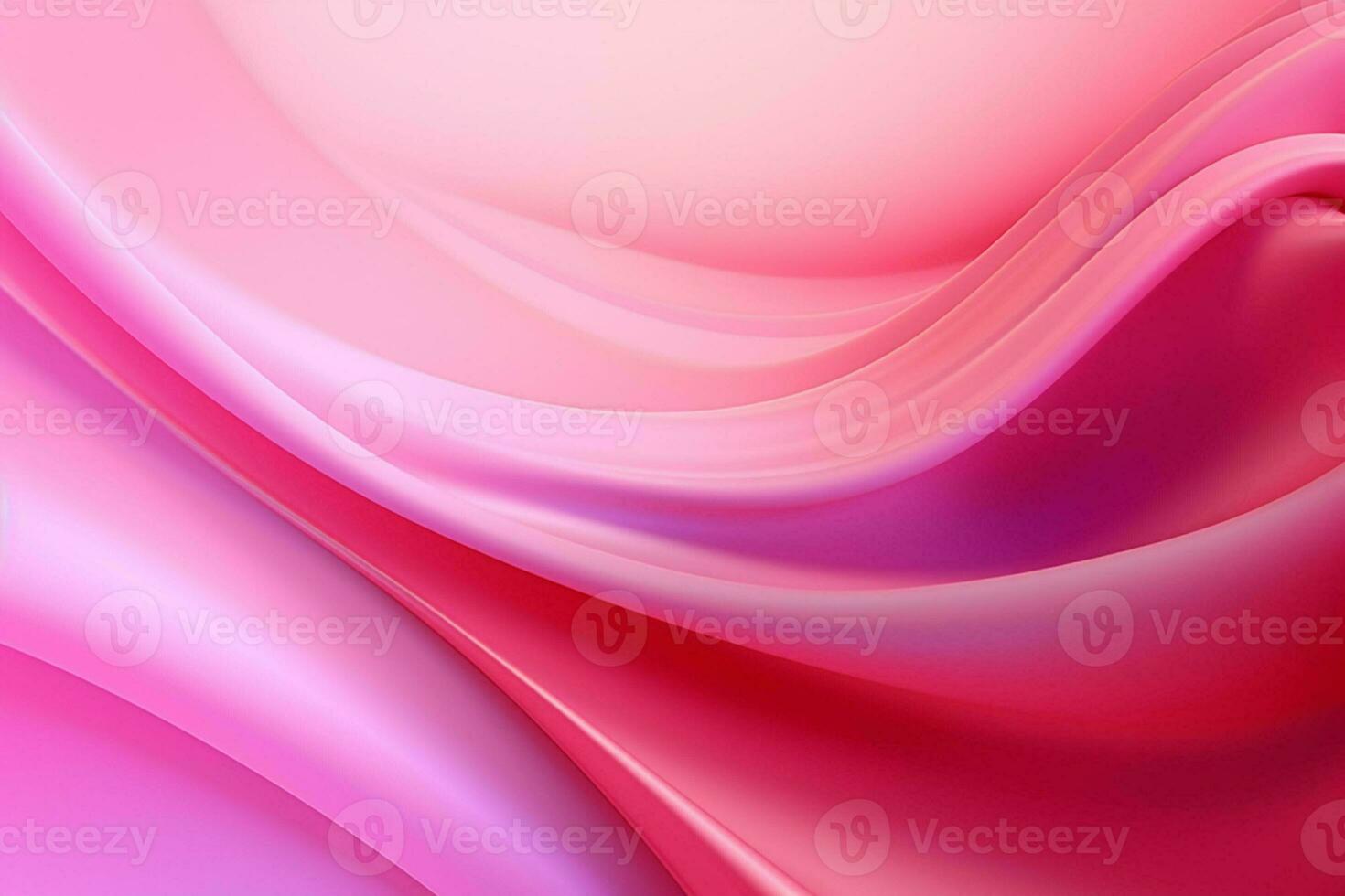 abstrato Rosa fundo com suave ondulado linhas. 3d renderizar. ai gerado pró foto