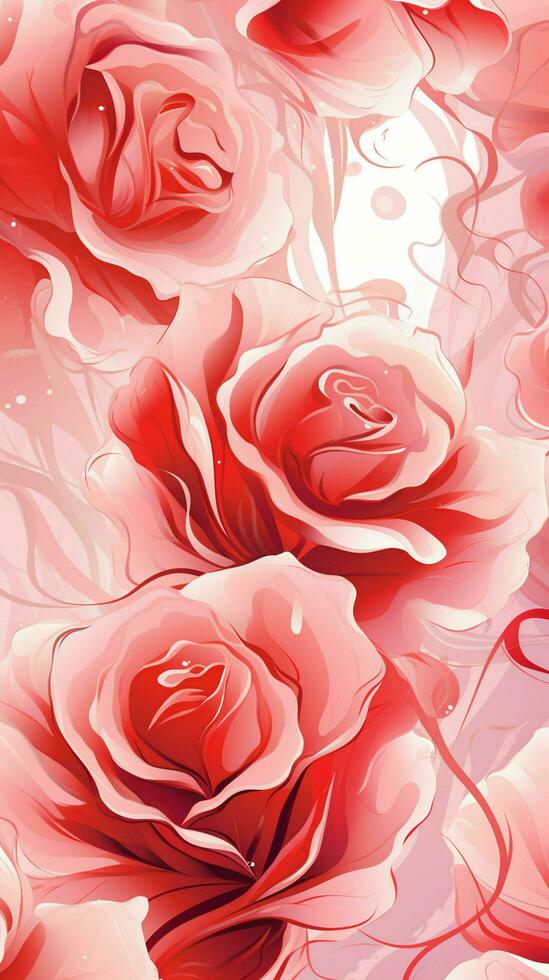 rosa flor fundo projeto, vermelho rosas em Preto fundo. ai gerado livre foto