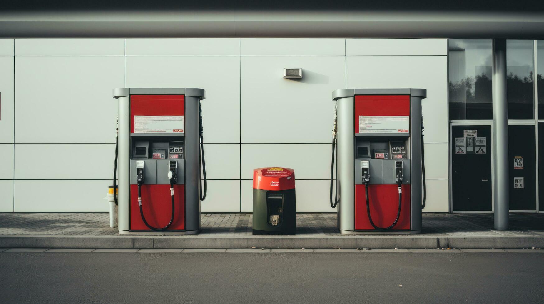 gás estação sem carros foto