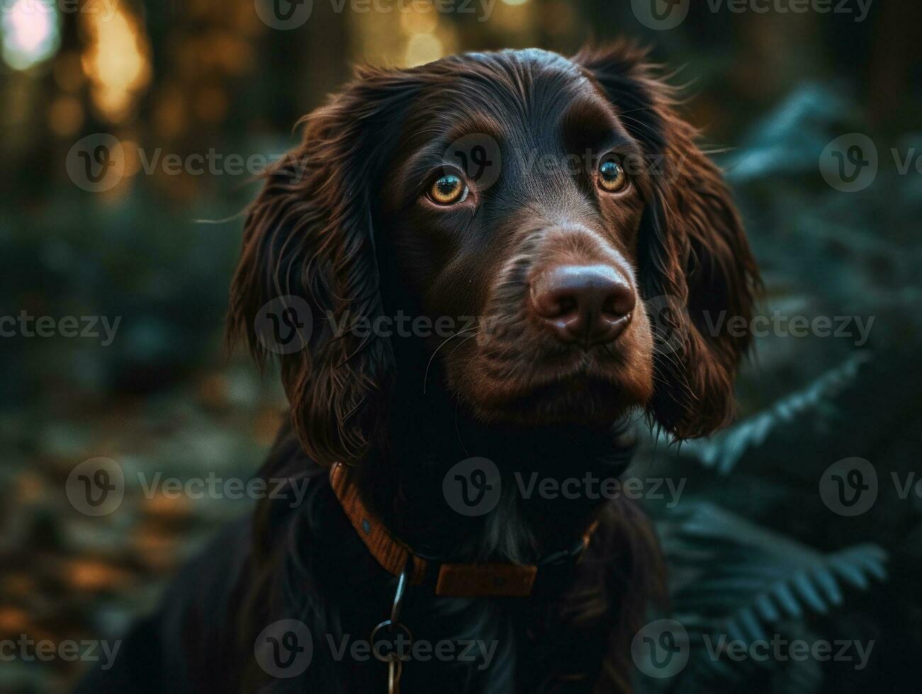 garoto spaniel cachorro criada com generativo ai tecnologia foto