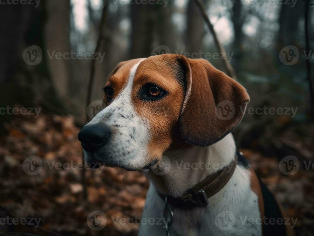 americano foxhound cachorro criada com generativo ai tecnologia foto