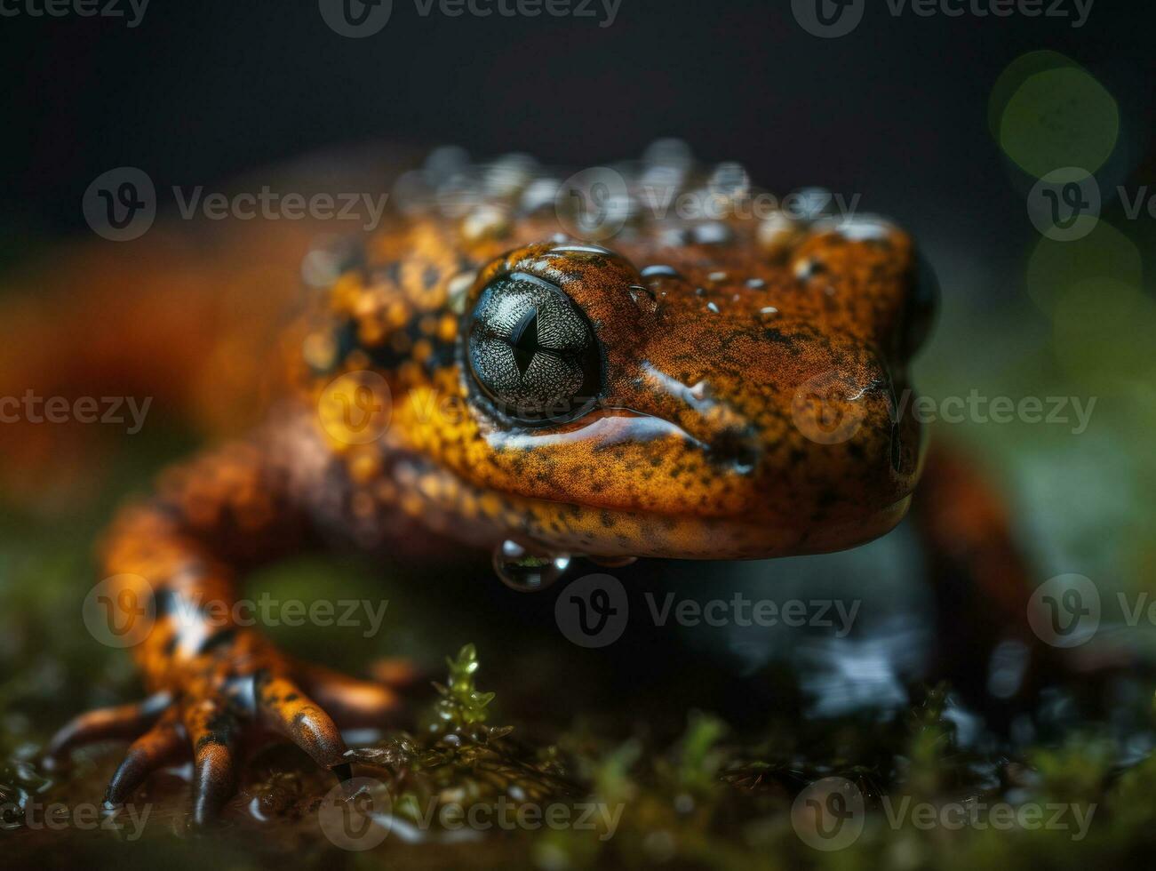 salamandra retrato criada com generativo ai tecnologia foto