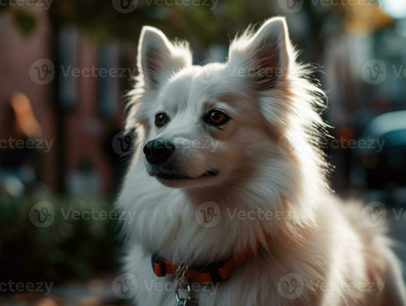 americano esquimó cachorro criada com generativo ai tecnologia foto