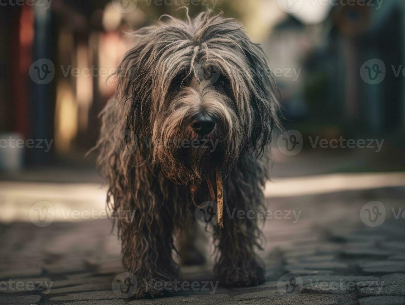 Bergamasco cachorro criada com generativo ai tecnologia foto