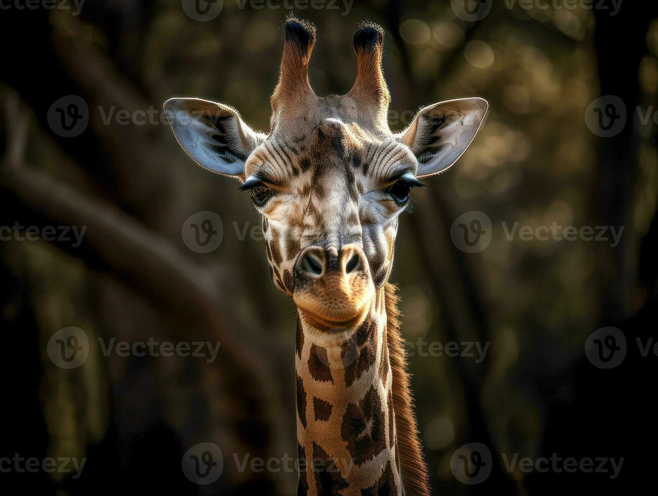 girafa retrato criada com generativo ai tecnologia foto