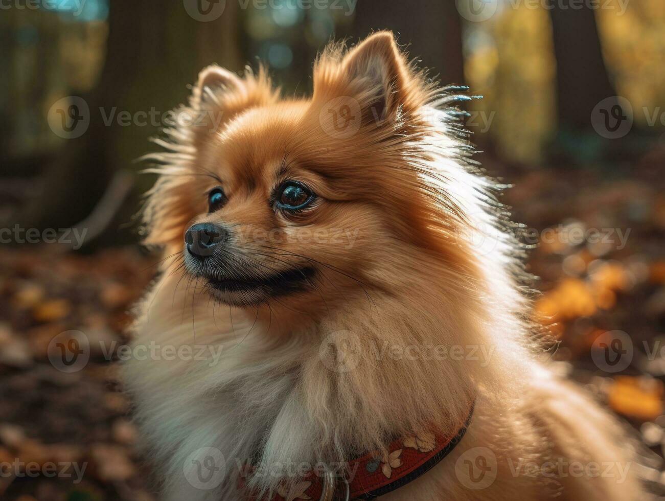 spitz cachorro criada com generativo ai tecnologia foto