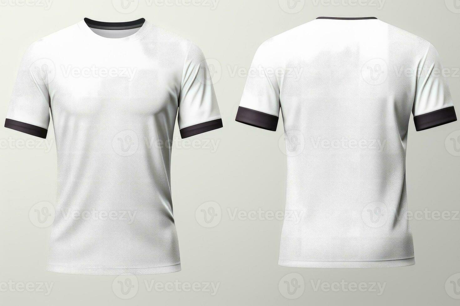 brincar Esportes futebol equipe uniformes branco camisa, generativo ai ilustração foto